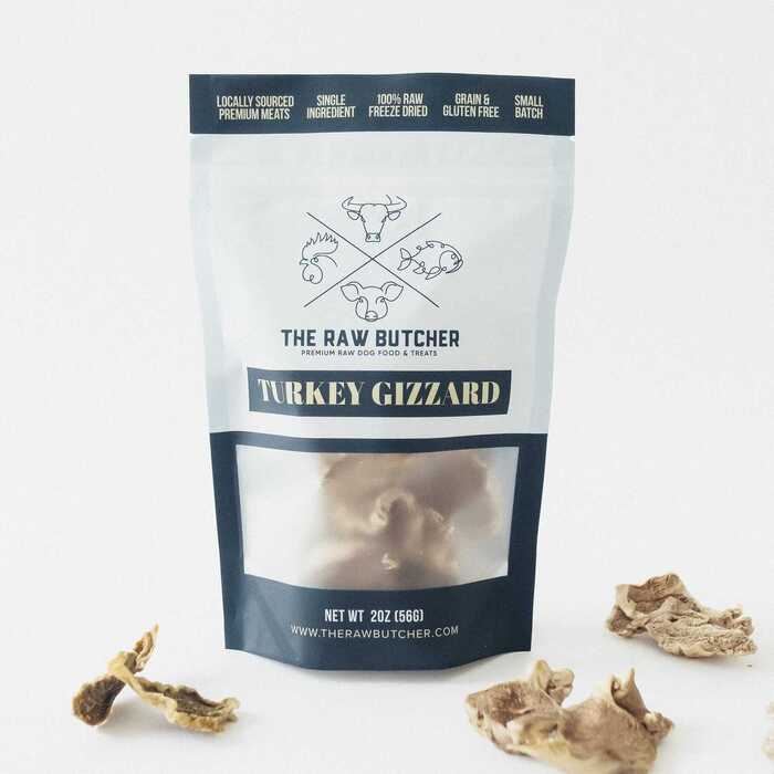 The raw butcher Turkey Gizzards