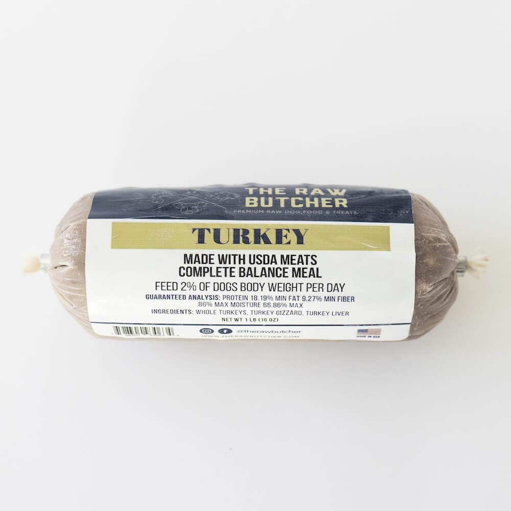 Raw Turkey Dog Food
